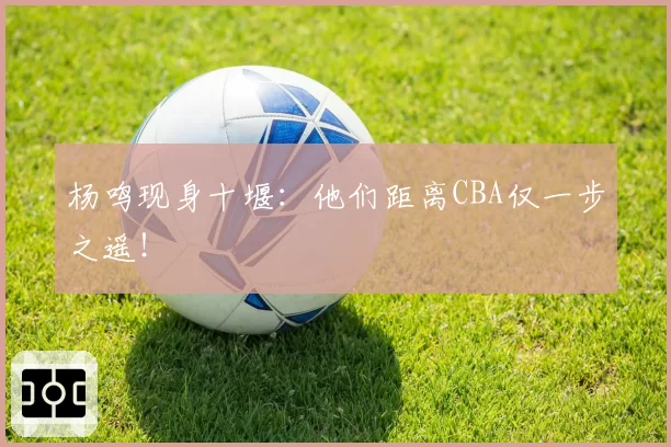 杨鸣现身十堰：他们距离CBA仅一步之遥！