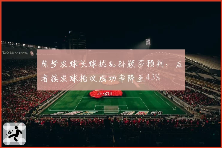陈梦发球长球扰乱孙颖莎预判,后者接发球抢攻成功率降至43%